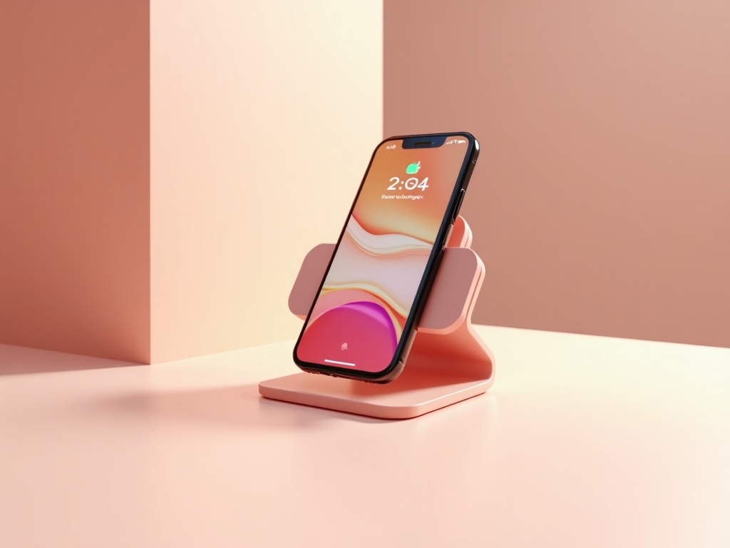 Wireless charging stand with soft-touch matte design